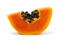 Slices of sweet papaya