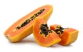 slices of sweet papaya