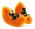 slices of sweet papaya