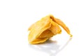 Slices of sweet ripe dried mango on white background Royalty Free Stock Photo