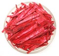 Slices of uncooked beetroot Royalty Free Stock Photo