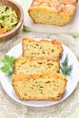 Slices of vegetable moist bread Royalty Free Stock Photo