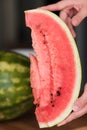 Slices of watermelon. Close-up. Delicious watermelon