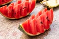 Slices of watermelon