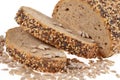 Slices whole grain bread Royalty Free Stock Photo