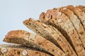 Slices of Whole Grain Bread macro Royalty Free Stock Photo