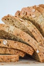 Slices of Whole Grain Bread macro Royalty Free Stock Photo