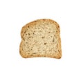 Slices of wholemeal bread isolated on a white background Royalty Free Stock Photo