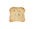 Slices of wholemeal bread isolated on a white background Royalty Free Stock Photo