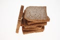 Slices of Wholemeal toast bread Royalty Free Stock Photo