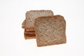 Slices of Wholemeal toast bread Royalty Free Stock Photo