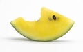 Slices Yellow watermelon on white background Royalty Free Stock Photo