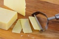 Slicing cheese Royalty Free Stock Photo