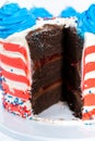 4th of July chocolate cake