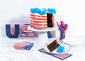 4th of July chocolate cake