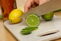 Slicing a Lime