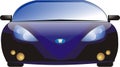 Slick Blue Sports Car