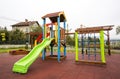 Slide on an empty playground