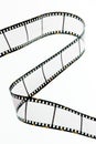 Slide film strips with empty frames Royalty Free Stock Photo