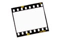Slide film strips with empty frames Royalty Free Stock Photo