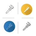 Slide gauge icon Royalty Free Stock Photo