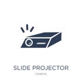 slide projector icon. Trendy flat vector slide projector icon on Royalty Free Stock Photo