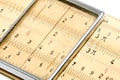 Slide rule Royalty Free Stock Photo