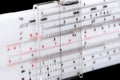 Slide rule Royalty Free Stock Photo