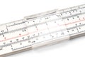 Slide rule close up Royalty Free Stock Photo