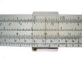 Slide rule detail Royalty Free Stock Photo