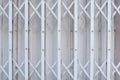 Slide steel locked shutter door, pattern Royalty Free Stock Photo