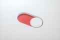 Slide switch and touch button, science and technology, 3d rendering