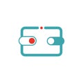 Slide to unlock or lock for tablet vector illustration.