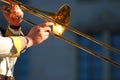 Slide trombone Royalty Free Stock Photo