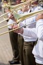 Slide trombone Royalty Free Stock Photo