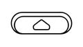 Slider button icon, control, interactive element, vector design Generative AI Royalty Free Stock Photo