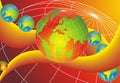 Slider World Globes Royalty Free Stock Photo