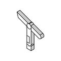 sliding bevel carpenter accessory isometric icon vector illustration Royalty Free Stock Photo