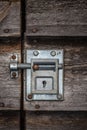 Sliding Bolt Lock Royalty Free Stock Photo