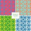 Sliding Circles 2 - Collection of seamless pattern