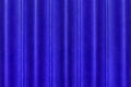 Sliding door, blue curtain scene from the leather of the conference room in the hotel. Wavy abstract pattern wall texture