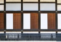 Sliding doors, Japanese palace Royalty Free Stock Photo