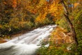 Sliding Rock Falls on Looking Glass Creek in Pisgah National Forest, North Carolina, USA Royalty Free Stock Photo