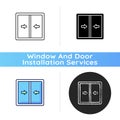 Sliding windows icon