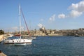 Sliema Harbor and Valetta, Malta.