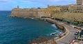 embankment, Fort Manoel near Sliema, Malta island Royalty Free Stock Photo