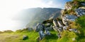 Slieve League, Irelands highest sea cliffs, located in south west Donegal along this magnificent costal driving route. One of the Royalty Free Stock Photo