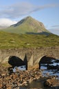 Sligachan Bridge and Marsco Royalty Free Stock Photo