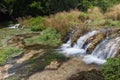 Small waterfalls at Cascade Springs National Park Royalty Free Stock Photo