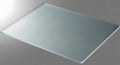 Clear Glass Rectangle on Gray Background Royalty Free Stock Photo